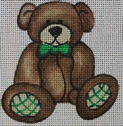 Teddy Bear w/Green Bowtie