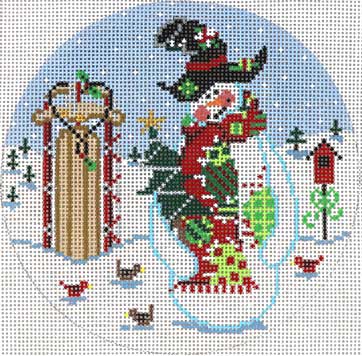 Patchwork Snowman