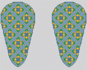 Scissor Case - Blue Geometric