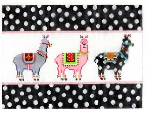 Kaye Clutch - Glam-o-Llama w/Polka Dots