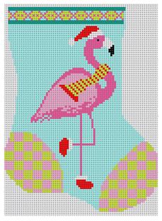 Flamingo w/Santa Hat