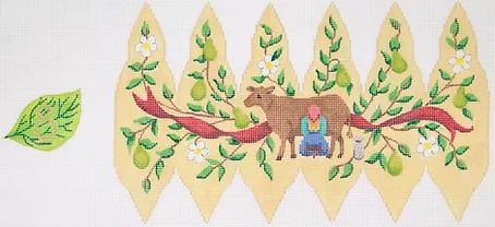 Twelve Days of Christmas Stuffed Pear - Day 8 Eight Maids a Milking