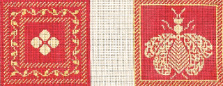 Napoleons Bee Coasters - Coral/Butter (3/4)