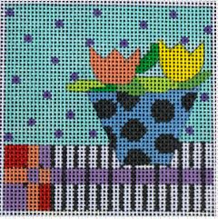 Flower Pot Coaster - 1253