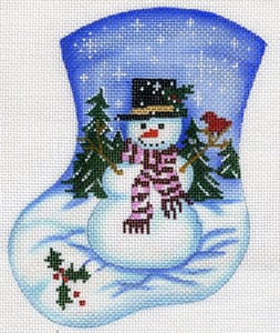 Snowman w/Red Bird