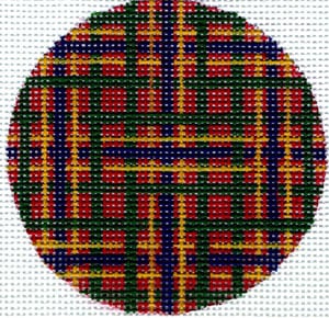 Flask - Plaid Red Background