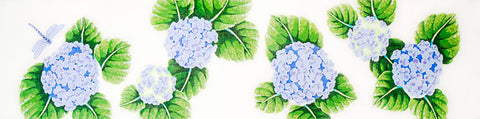 Table Runner Hydrangea