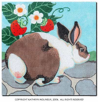 Squares - Rabbit and Strawberries