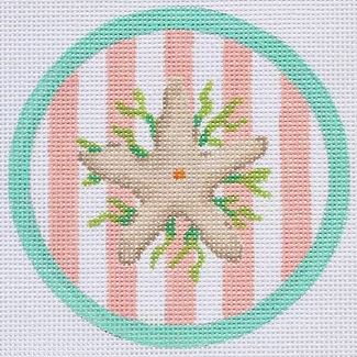 Starfish on Peach/Cabana Stripes