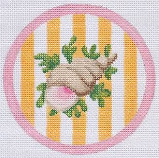 Snail on Yellow/Cabana Stripes