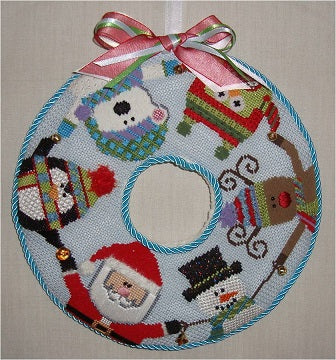 Santa and Friends Wreath