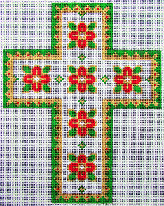 Cross w/Red Flower