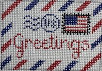 Red and Blue Greetings Insert  