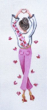 February Girl w/Hearts