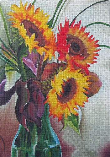 Sunflower Vase