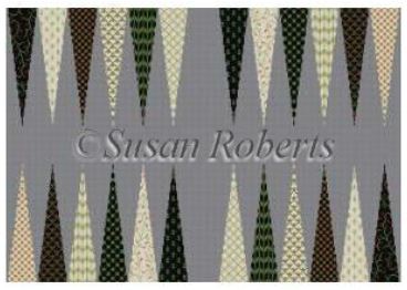 Patterned Points Backgammon  