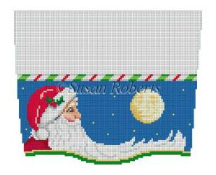 Stocking Cuff/Moonlit Santa  