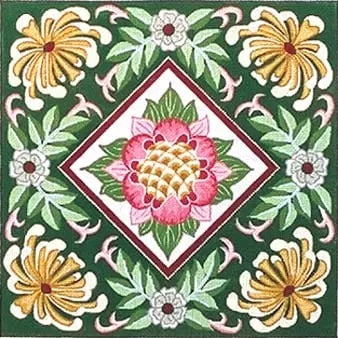 William Morris w/Green Background