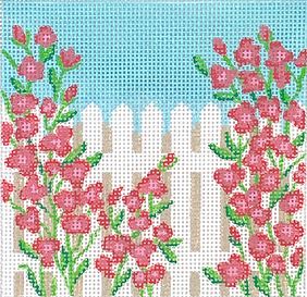 Rose Covered Picket Fence