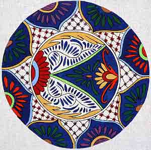 Talavera Pillow Round