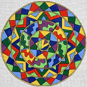 Geometric Talavera Round