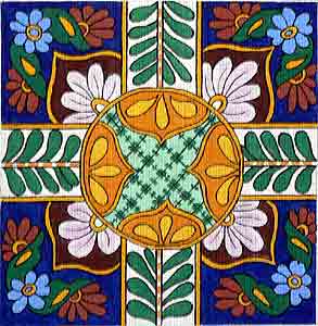 Talavera Flowers Pillow
