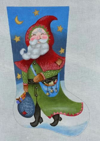 Traveling Santa Stocking