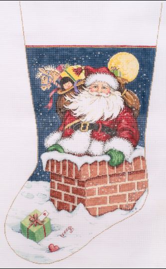 Snow Flurries Stocking - Toe to the Right
