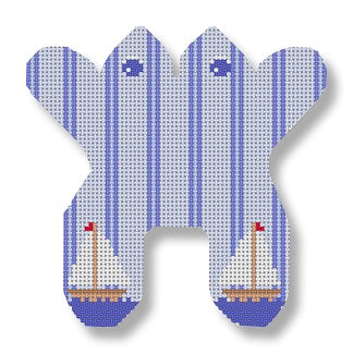 Mini Monogram Frog - Blue