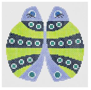 Petite Lady Bug - Green Striped