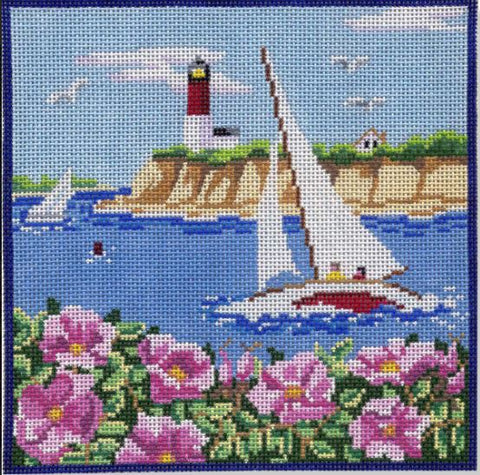 Sailboat/Lighthouse/Cape Roses