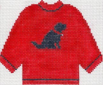 Red Sweater w/Black Lab Ornament