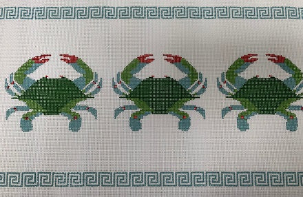 3 Crabs w/Greek Key Border