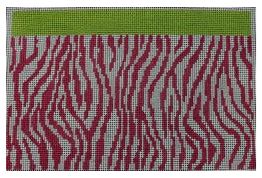 Clutch Pink/Green Zebra Print 