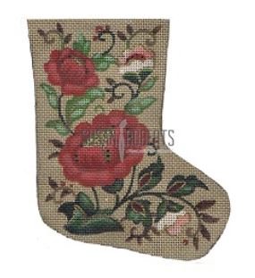 Christmas Floral Mini Stocking
