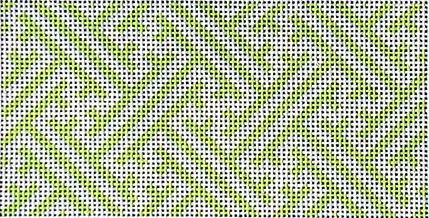 Lime/White Fretwork Insert
