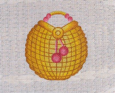 Basket w/Pompom Handle