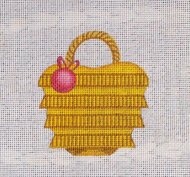 Fringe Tote Bag w/Pom Pom