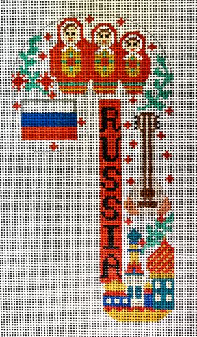 Travel Candy Cane - Russia