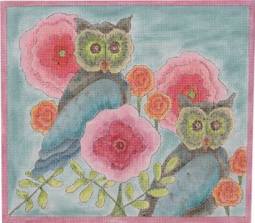 Woodland Florals - Owls in the Flowers