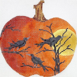Ravens Caw Silhouette Pumpkin