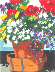 Terra Cotta Pot and lots of Flowers