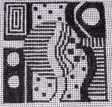 Coaster Black and White