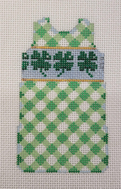 Shamrocks/Gingham Mini Shift