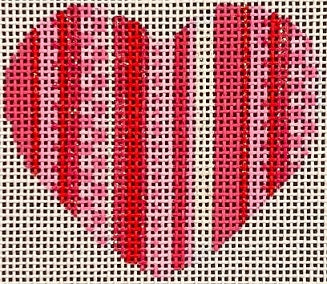 Multi Stripe Mini Heart  