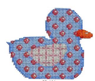 Pink/Blue Dot Duckie