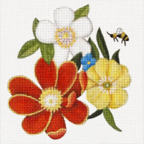 Flowers and Bee