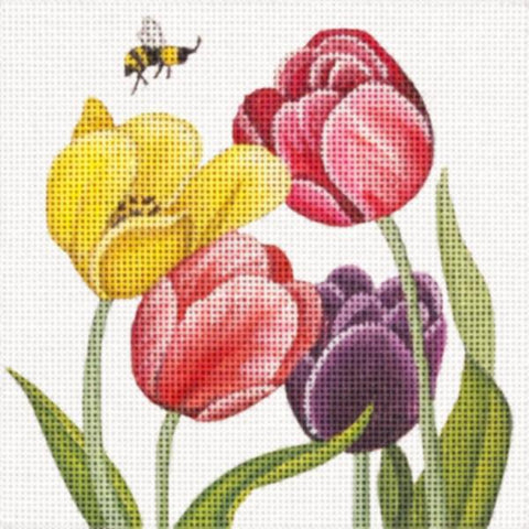 Tulips and Bee
