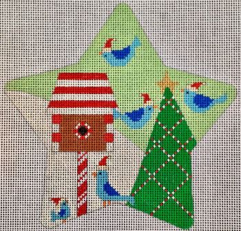 Santa Birds Star Traditional Colors