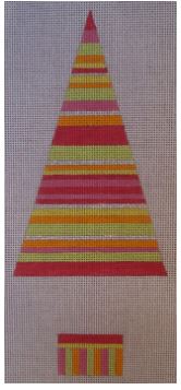 Raspberry Stripe Topiary - Tickled Pink Series 